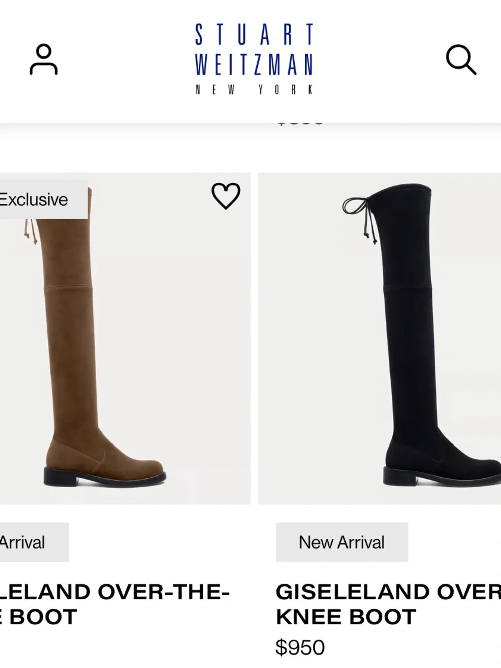 Stuart Weitzman Tie Womens Over-the-Knee Low Heel Boots in Black Stretch Suede 6